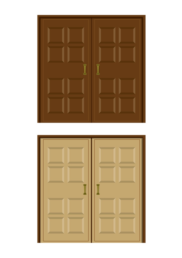 【印刷用】イラストカット【ドア】