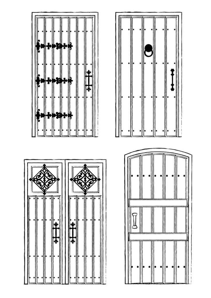 【印刷用】イラストカット【ドア】