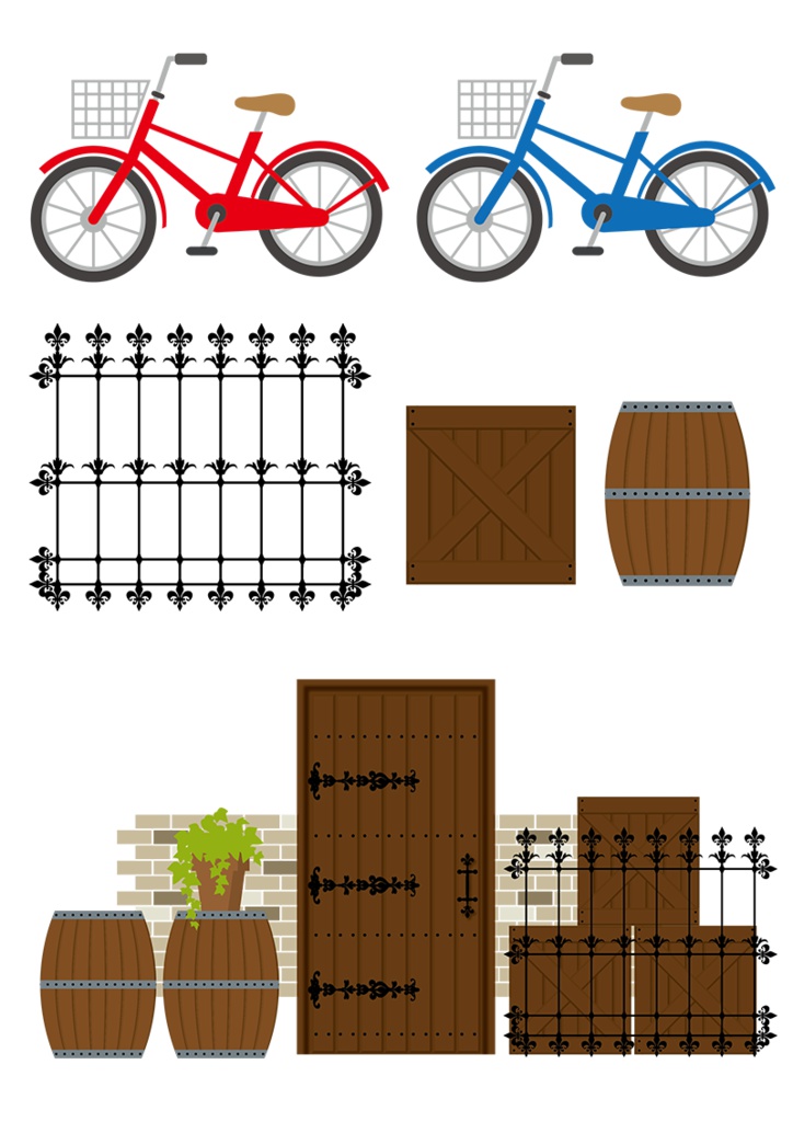 【印刷用】イラストカット【ドア】