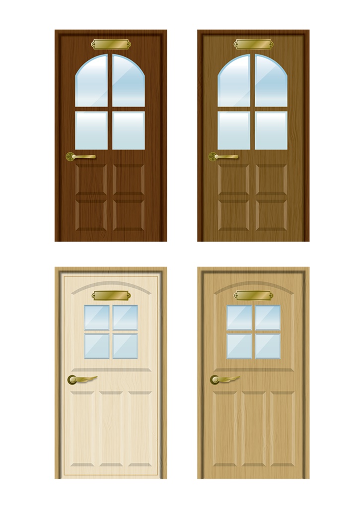 【印刷用】イラストカット【ドア】