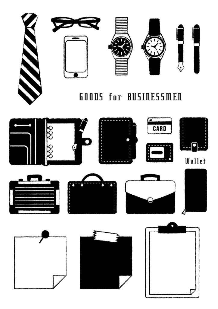 【印刷用】イラストカット【ビジネス・オフィス】