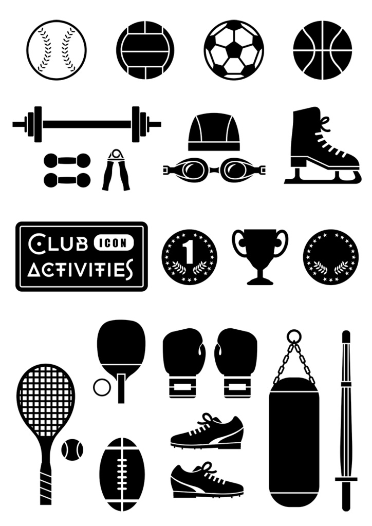 【印刷用】イラストカット【学校・勉強】