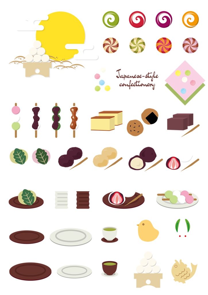 【印刷用】イラストカット【キッチン・フード・スイーツ】