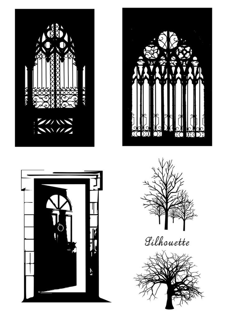 【印刷用】イラストカット【シルエット】1