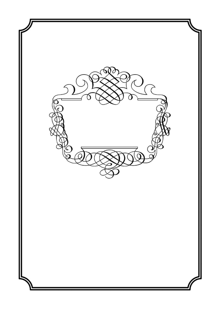 【印刷用】A5判表紙素材【ヴィンテージフレーム】