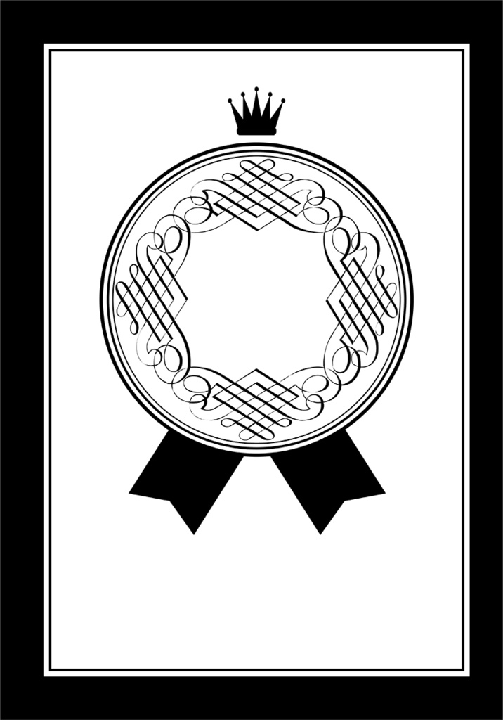 【印刷用】A5判表紙素材【ヴィンテージフレーム】