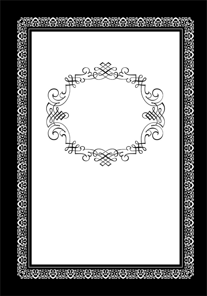 【印刷用】A5判表紙素材【ヴィンテージフレーム】