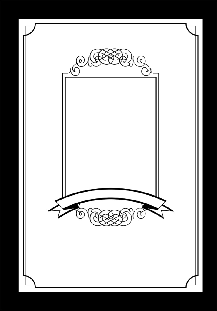 【印刷用】A5判表紙素材【ヴィンテージフレーム】