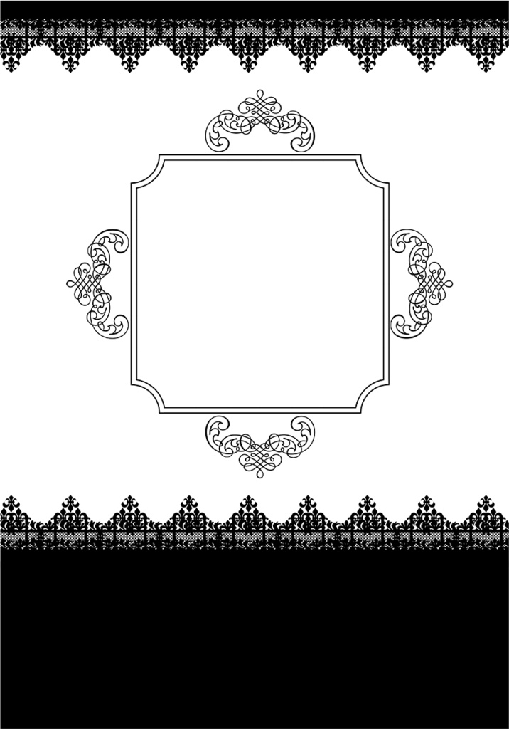 【印刷用】A5判表紙素材【ヴィンテージフレーム】