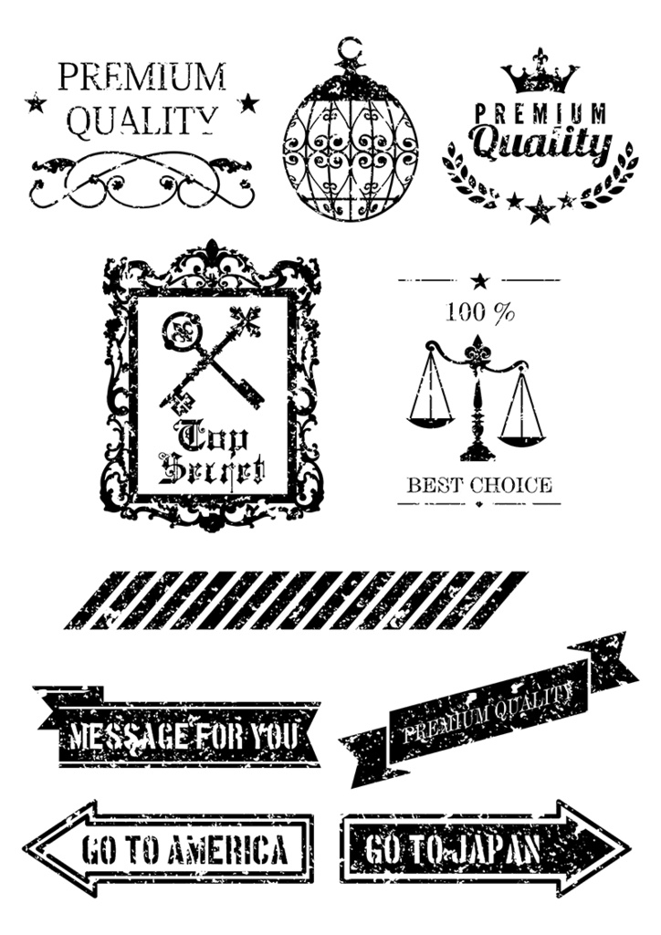 【印刷用】イラストカット【スタンプ・シール】