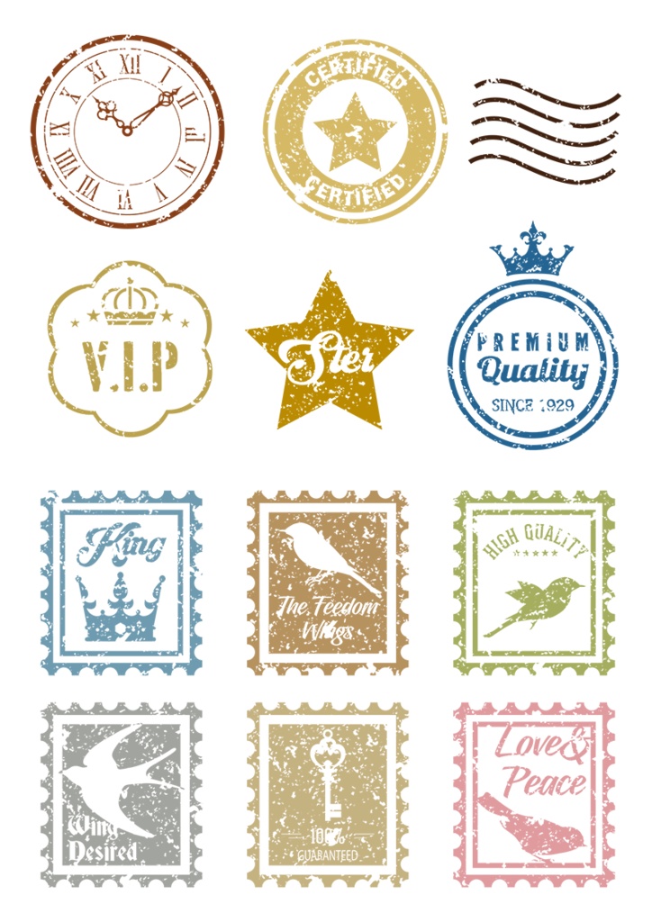 【印刷用】イラストカット【スタンプ・シール】