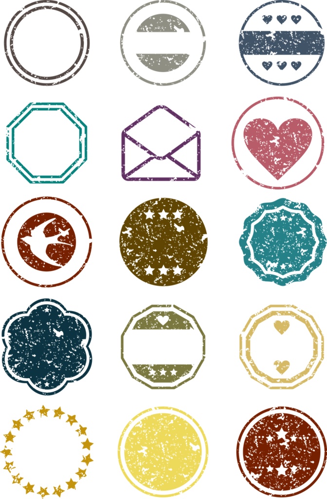 【印刷用】イラストカット【スタンプ・シール】