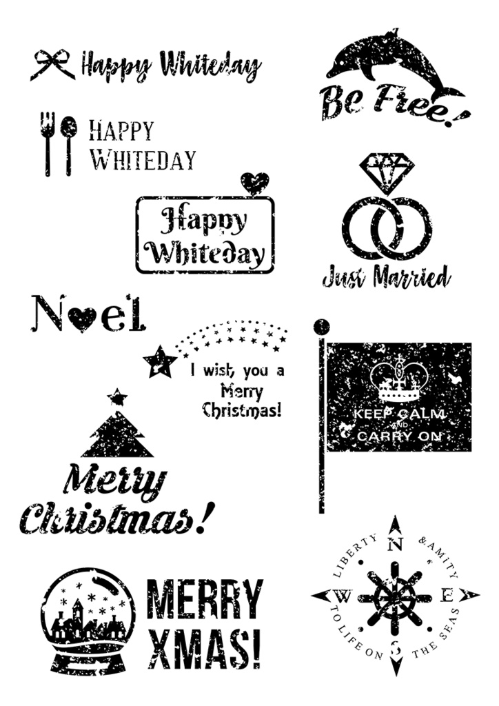 【印刷用】イラストカット【スタンプ・シール】