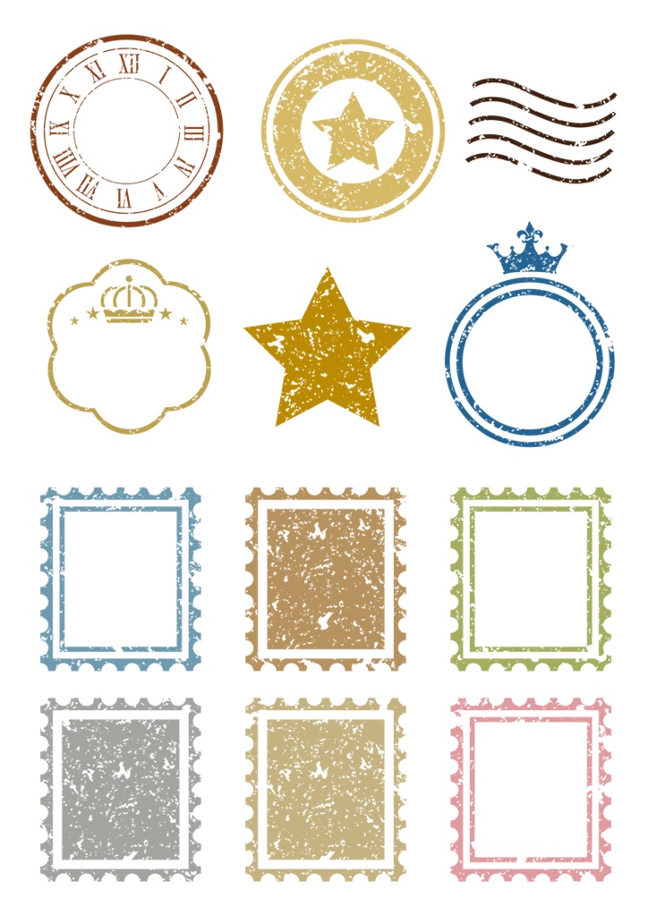 【印刷用】イラストカット【スタンプ・シール】