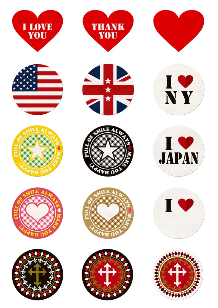 【印刷用】イラストカット【スタンプ・シール】