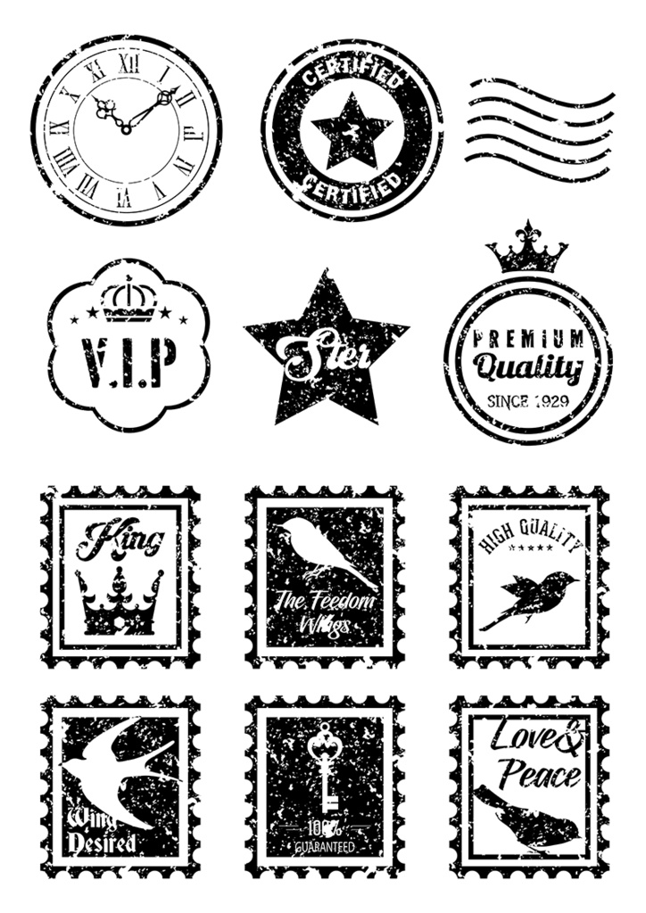 【印刷用】イラストカット【スタンプ・シール】