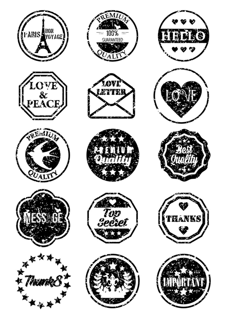 【印刷用】イラストカット【スタンプ・シール】