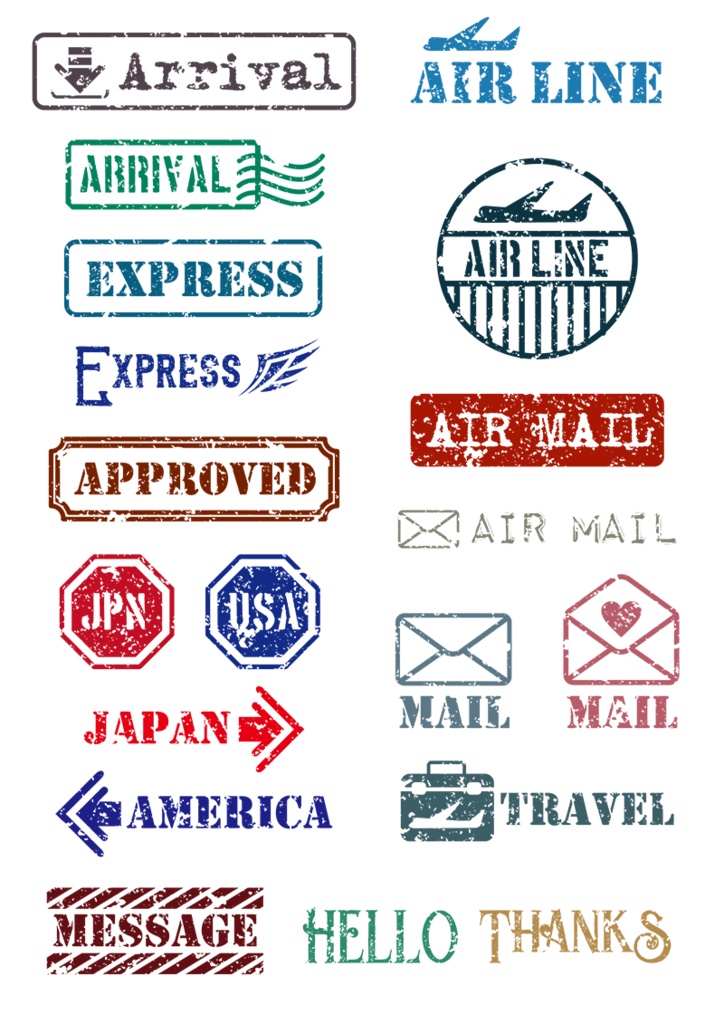 【印刷用】イラストカット【スタンプ・シール】