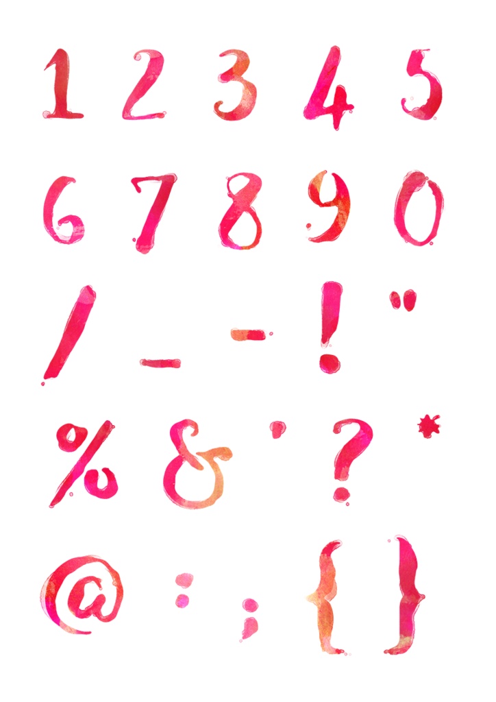 【印刷用】水彩風アルファベット・ボトルのイラスト