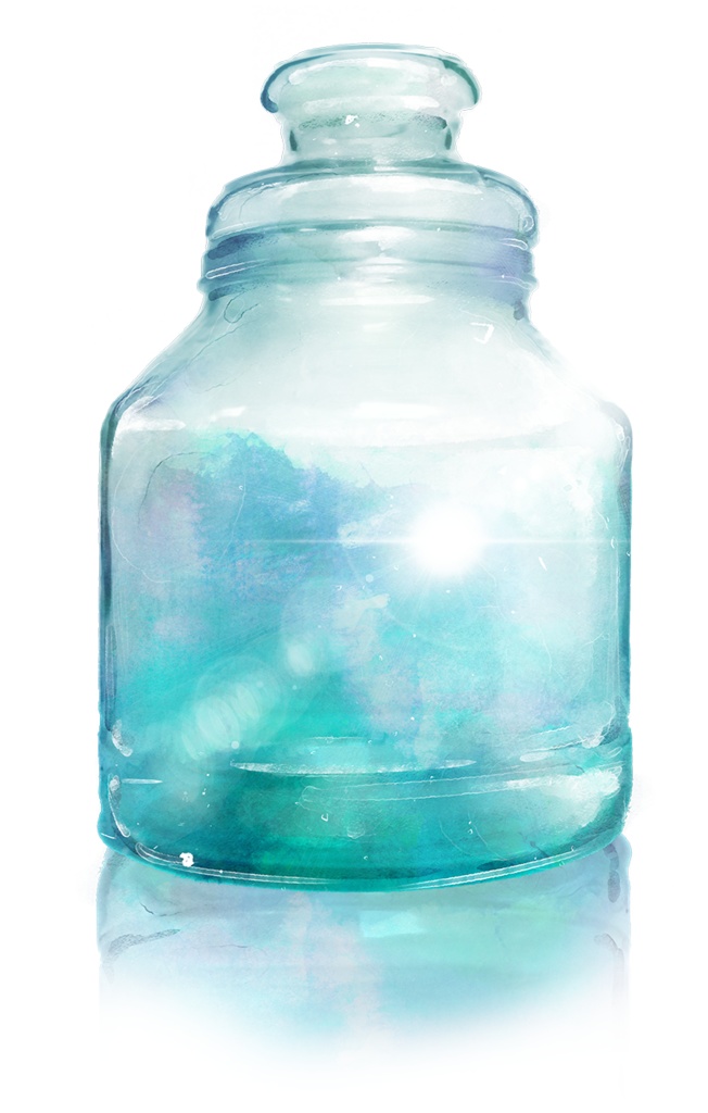 【印刷用】水彩風アルファベット・ボトルのイラスト