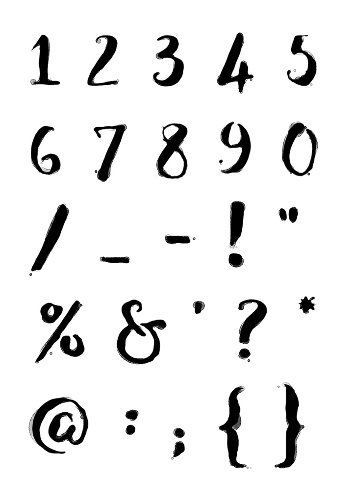 【印刷用】水彩風アルファベット・ボトルのイラスト