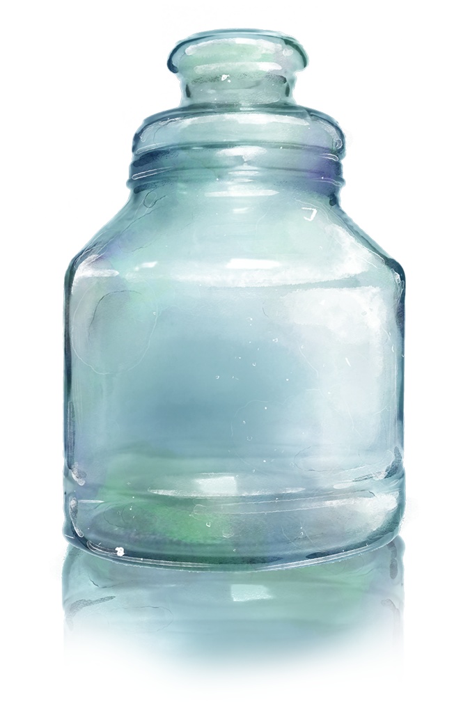 【印刷用】水彩風アルファベット・ボトルのイラスト