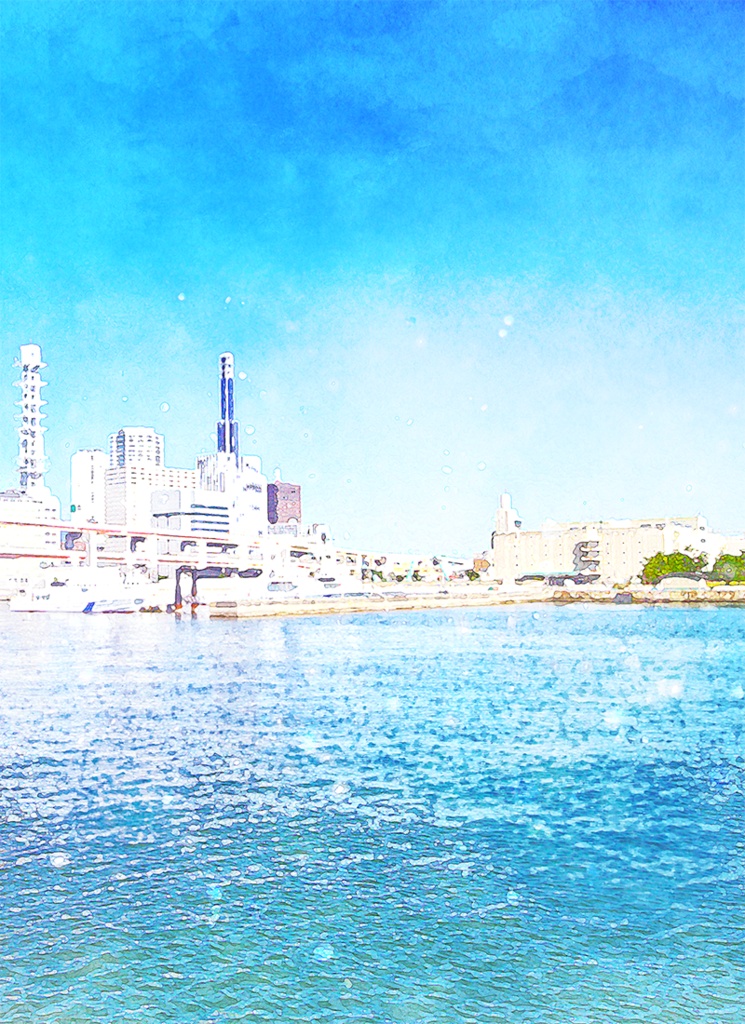 【印刷用】水彩風「色んな風景」10枚セット