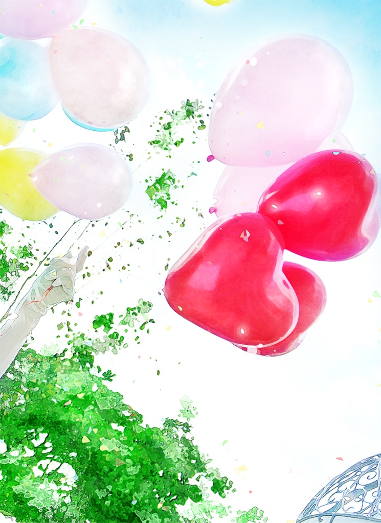 【印刷用】水彩風「色んな風景」10枚セット