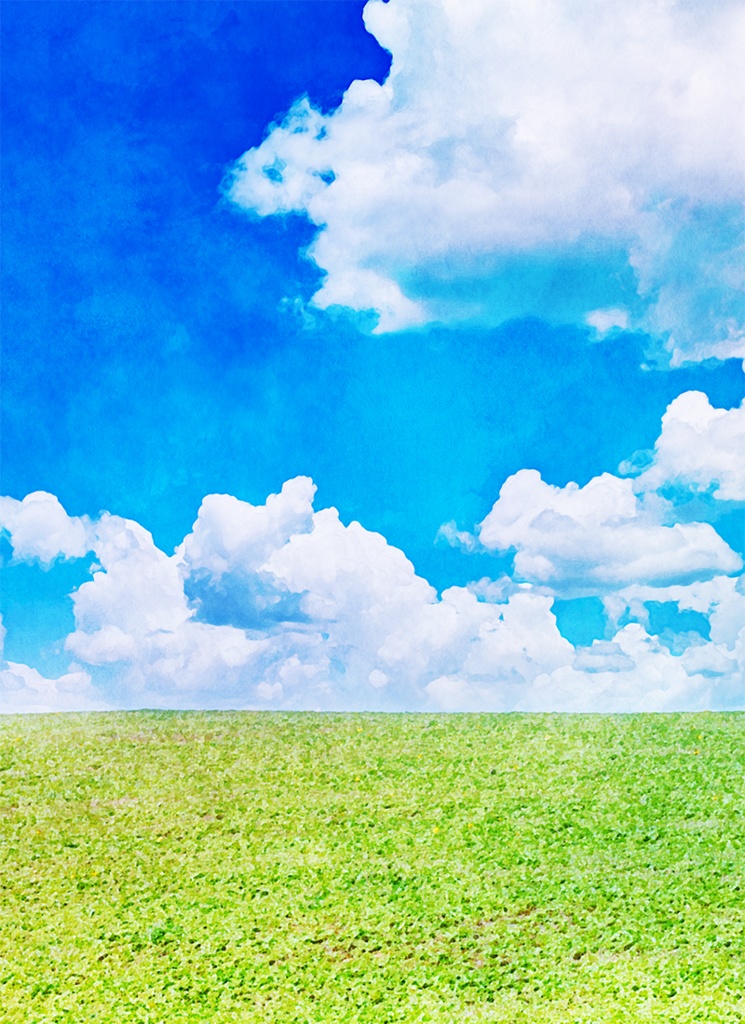 【印刷用】水彩風「色んな風景」10枚セット