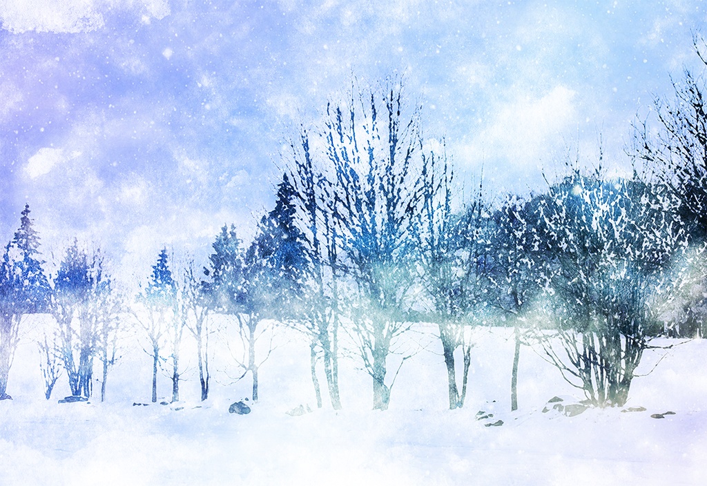 【印刷用】水彩風「幻想的な風景」10枚セット