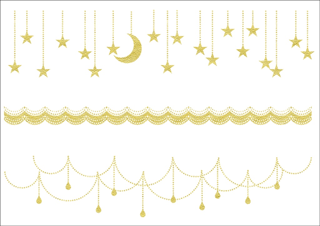 【印刷用】ガールズパーティー素材