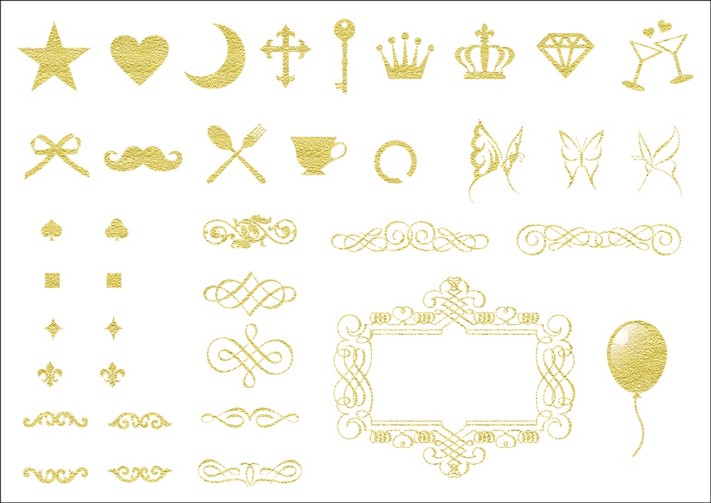 【印刷用】ガールズパーティー素材