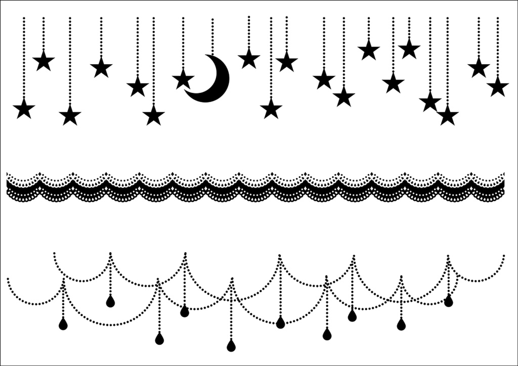 【印刷用】ガールズパーティー素材