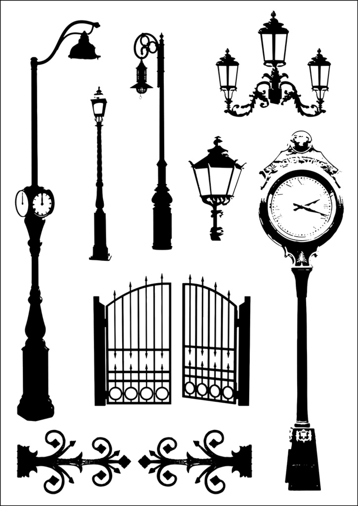 【印刷用】イラストカット【シルエット】2