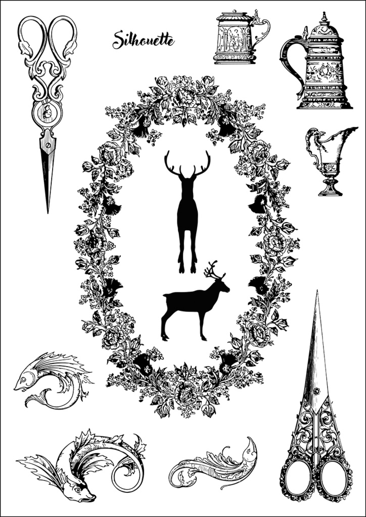 【印刷用】イラストカット【シルエット】2