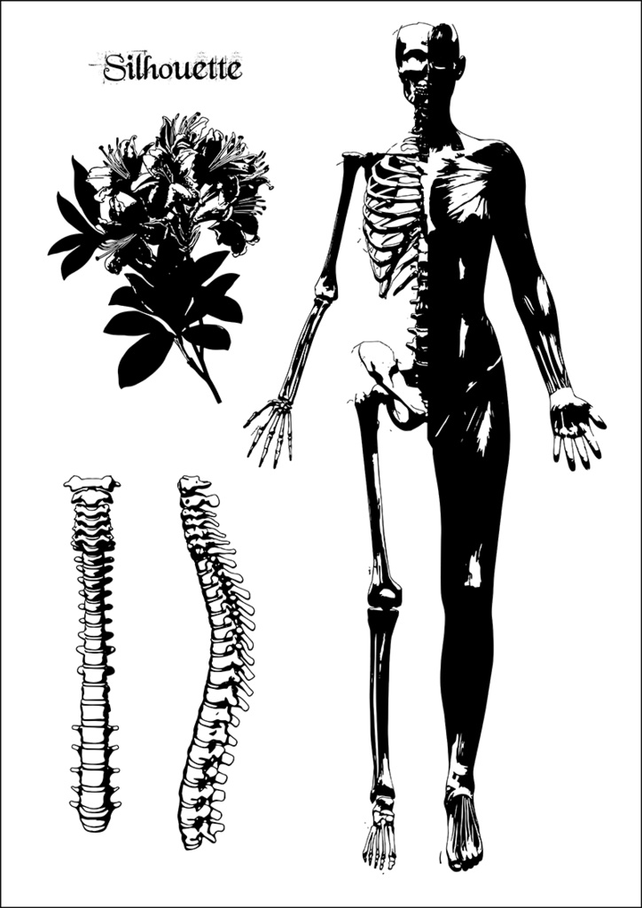 【印刷用】イラストカット【シルエット】2