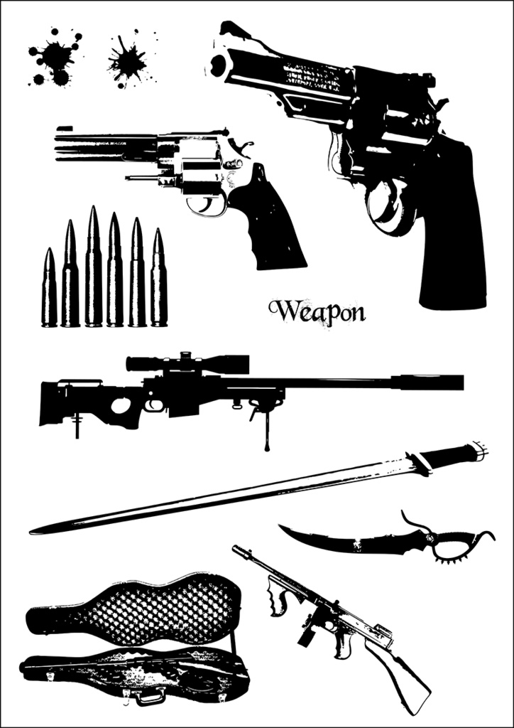 【印刷用】イラストカット【シルエット】2