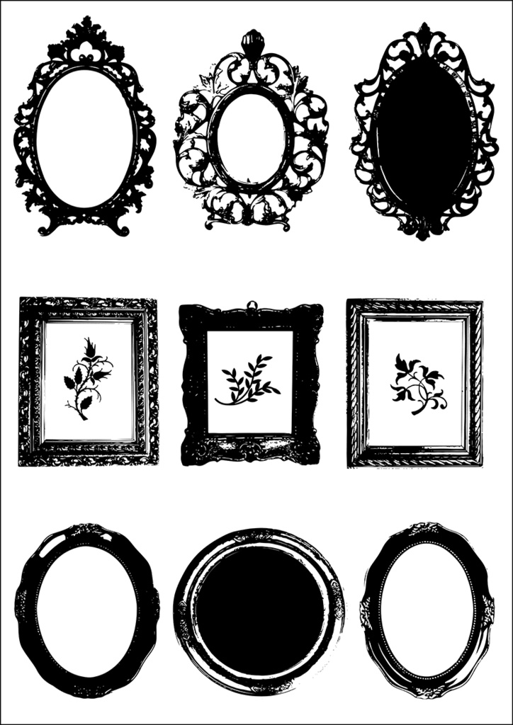 【印刷用】イラストカット【シルエット】2