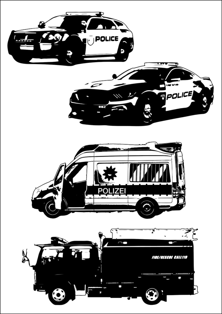 【印刷用】イラストカット【シルエット】3