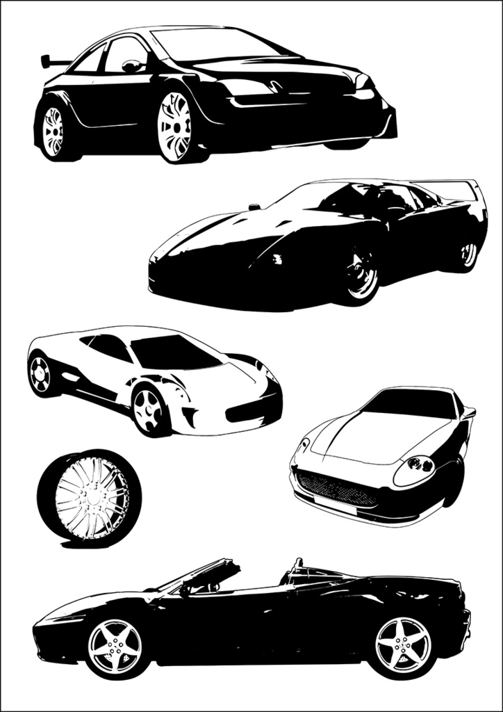 【印刷用】イラストカット【シルエット】3