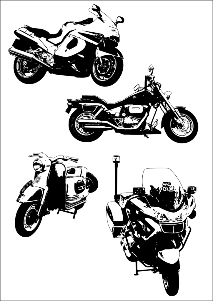 【印刷用】イラストカット【シルエット】3