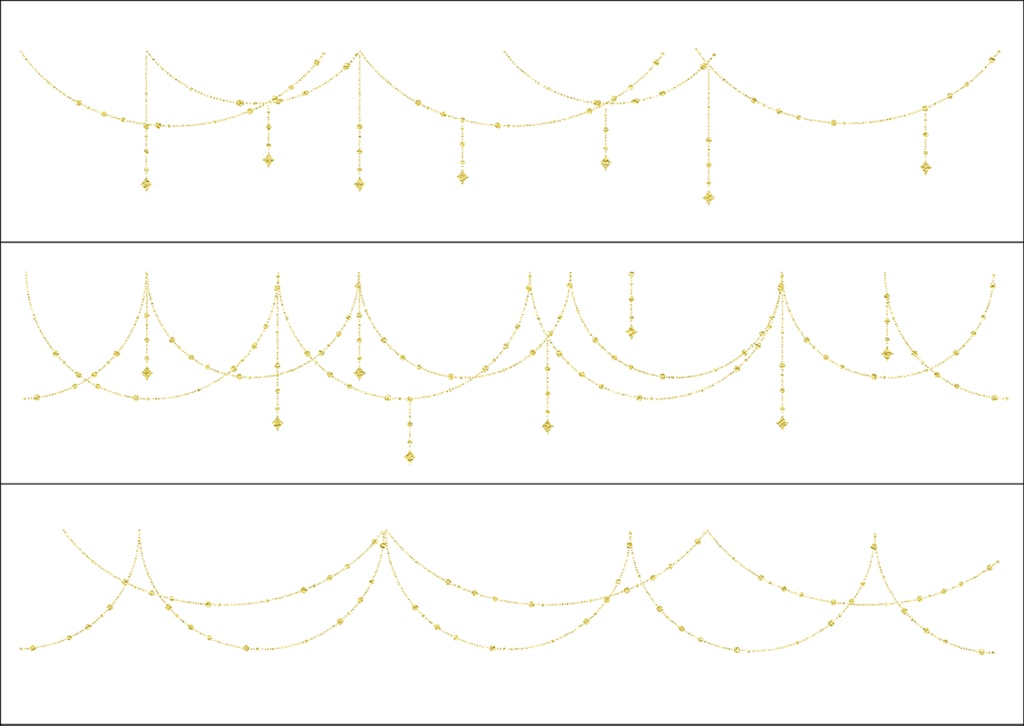 【印刷用】ガーランド素材