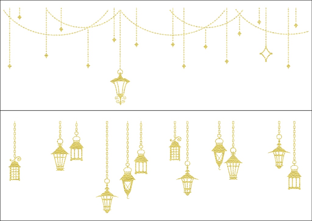 【印刷用】ガーランド素材