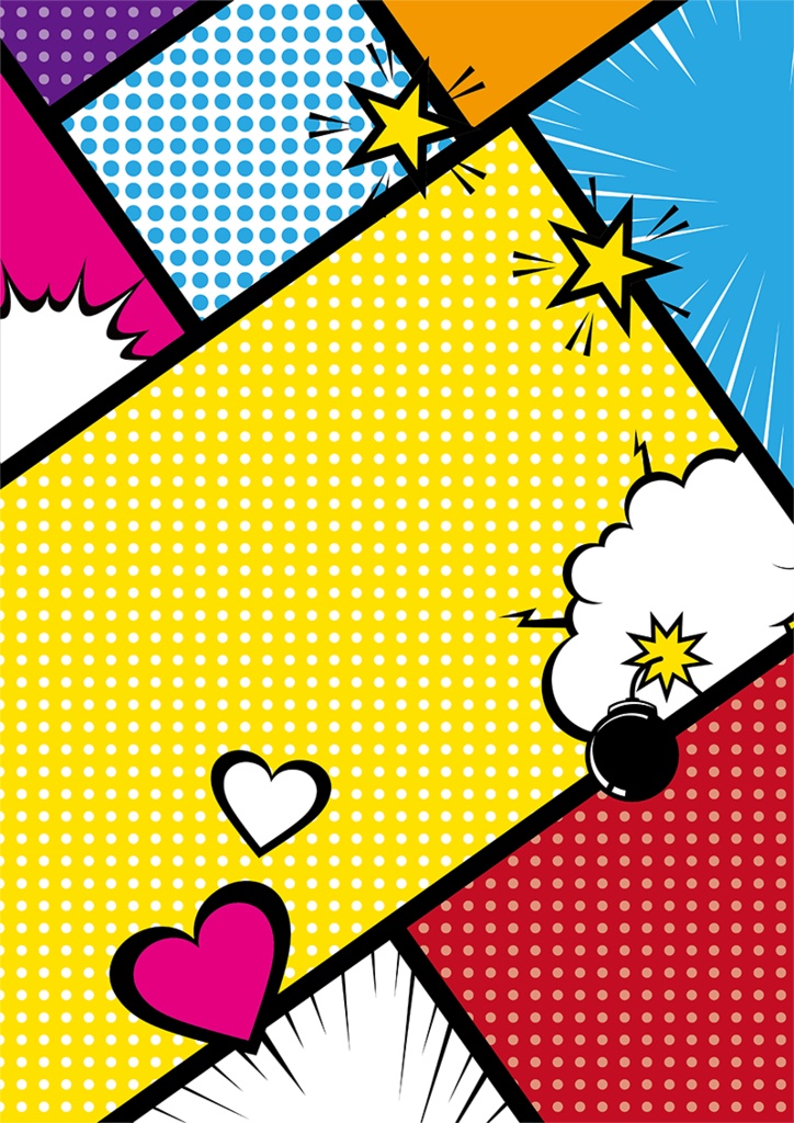 【印刷用】アメコミ素材