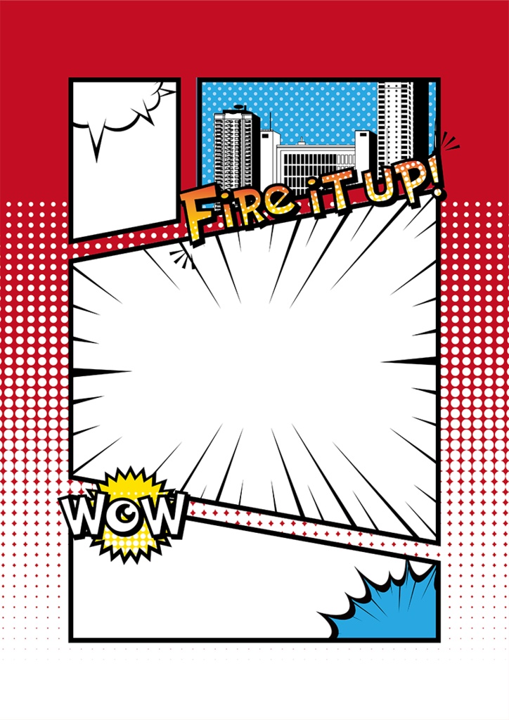 【印刷用】アメコミ素材