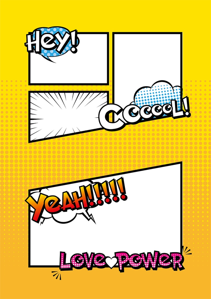 【印刷用】アメコミ素材