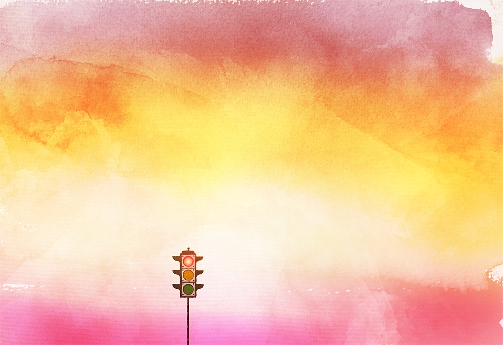 【印刷用】水彩風「夜空」