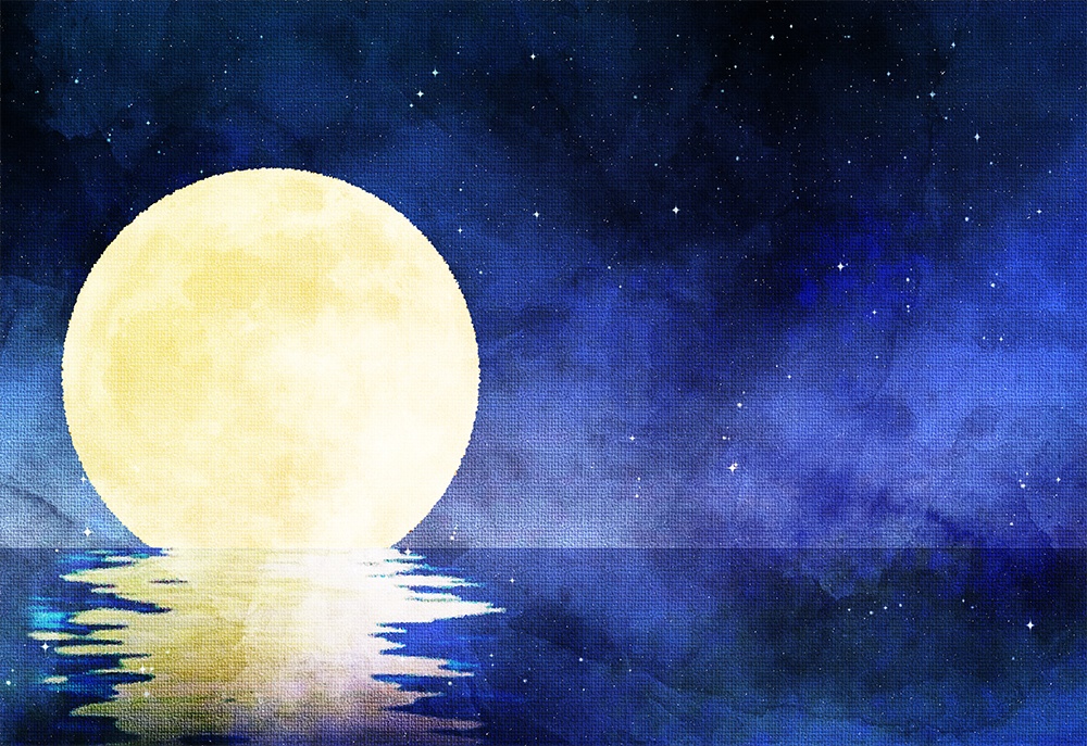 【印刷用】夜のイラスト素材