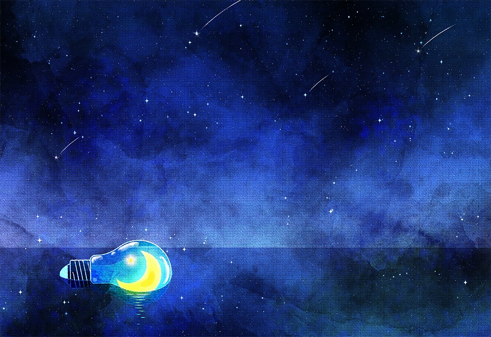 【印刷用】夜のイラスト素材