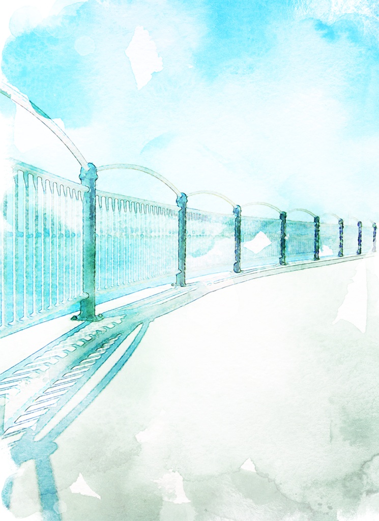 【印刷用】水彩風風景「日常」